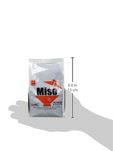 Shinjyo Miso – dunkle Miso-Suppenpaste aus Japan – Ideal zum Kochen von Misosuppe oder zum Würzen von Marinaden und Glasuren für Fleischgerichte – 1 x 500 g