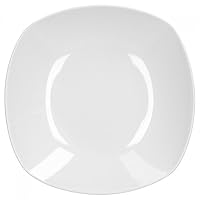 Van Well Lot de 6 bols à céréales Lilli - 200 ml - 142 x 142 mm - Saladier - Bol à soupe - Bol à dessert - Porcelaine de marque élégante - Blanc classique