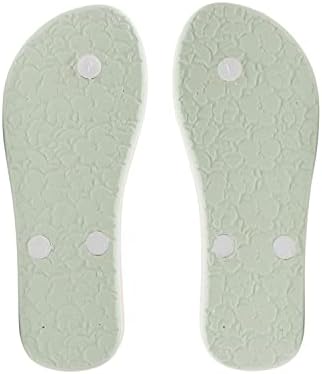 Roxy Girls Rg Tahiti Flip Flop Sandal, Green/Pink 232, 11 Little Kid | Image 2
