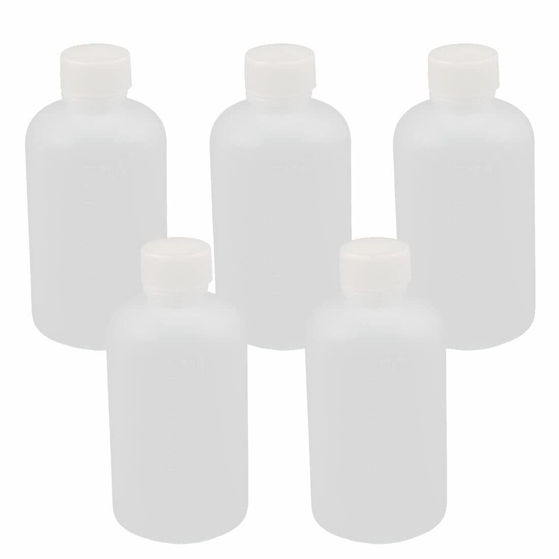 Tool parts 5Pcs 100ml Plastic Small Mouth Chemical Laboratory Bottle Sample Bottle