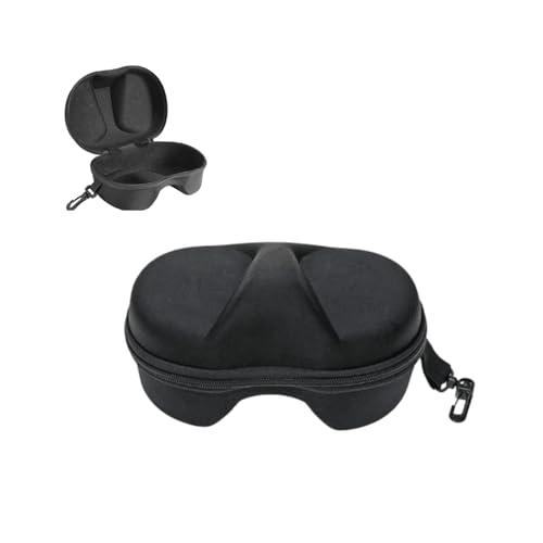 Hiiooweiyi Portable Dive Mask Case, 1PC Snorkel Mask Storage Box with Hook, EVA Material Lightweight Protective Container for Swimming Goggles & Diving Mask(Black)