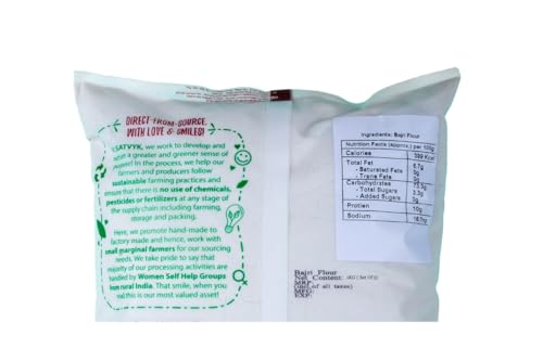 Image of S Siddhagiri's SATVYK THE HEALTH re STORE - Desi Bajra Flour - (Set of 5-5Kg) - Stoneground | Pearl Millet Flour | Gluten-Free Bajri Flour | Fiber-Rich - Protein-Rich Bajra Atta
