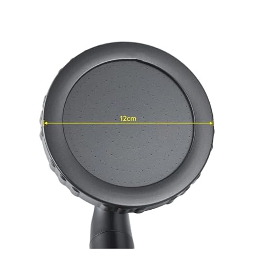 Pommeau de douche à main avec jet réglable et tête rotative double usage gris - 5