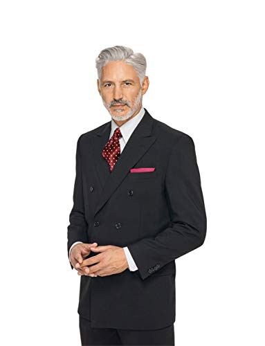 Veste blazer double boutonnage homme costume mariage business chic blazer col pointe gris foncé