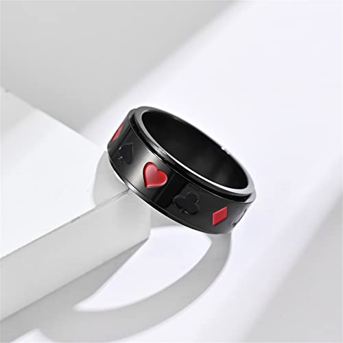 HMOOY Stainless Steel Spinner Ring - Image 2