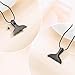 Whale Tail Cremation Jewelry for Ashes Pendant Mermaid Tail Memorial Urn Necklace Ashes Locket Keepsake Gift for Women Girl(Black)
