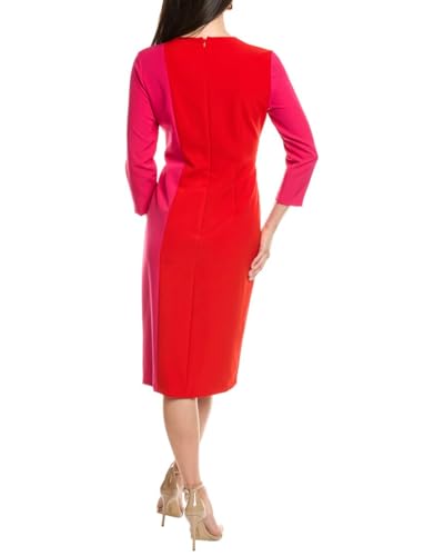 Anne Klein Women's 3q SLV Fitted Color Blocked Dress2