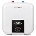 110V/115v/120V 1400-1500W Small Under Sink Tank 2.5 Gallon Water Heater Hot Storage?Mini Instant Electric RV TR Trailer Kitchen Compact Point-of-Use,2 PCs 16” Long 1/2”FIP Stainless Steel Hoses 9.5L…