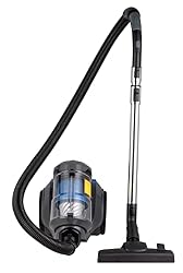 Amazon Basics Aspirador multiciclónico, filtración de alta eficiencia, para suelos duros y alfombras, filtro HEPA, 700 W, 2,5 l (UE), Negro