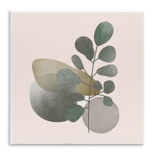 Contemporary Herb Sprig, 12 x 12 Inch Mounted Print on Wall Plaque