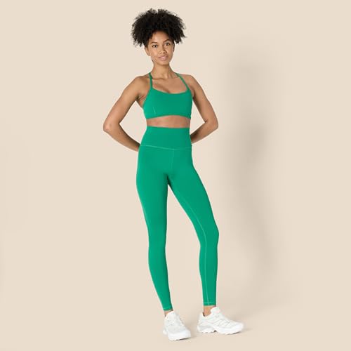 Amazon Essentials Women's Active FormFlex Buttery Soft Light Support Y-Back Thin Strap Yoga Sports Bra, Emerald Green, Medium - Image 5