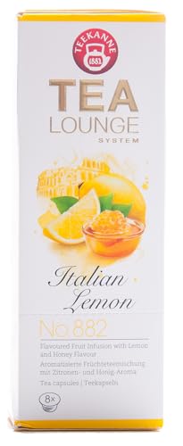 Tealounge Mediterranes Duo (40g) – Italian Lemon No. 882 & Mediterranean Peach No. 868 - Früchtetee – 2er Pack (2*8 Kapseln)