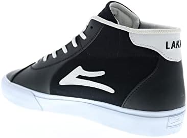 Lakai Flaco II Mid Black/White Leather 12 D (M) | Image 5