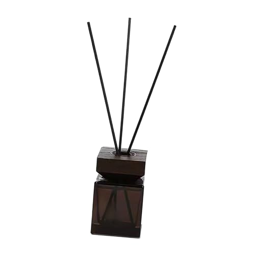 Kit de Difusor de Aroma de Vidrio Cuadrado 100ml con Tapa de Madera miniatura 1