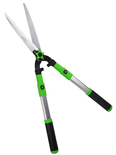 Mesoga Garden Hedge Shears For Trimming Borders, Extendable Handle Clippers & Shears, Pruning Trimmers With Straight Blade, Professional Bush Cutter, Gardening Pruners Scissors #TOP2