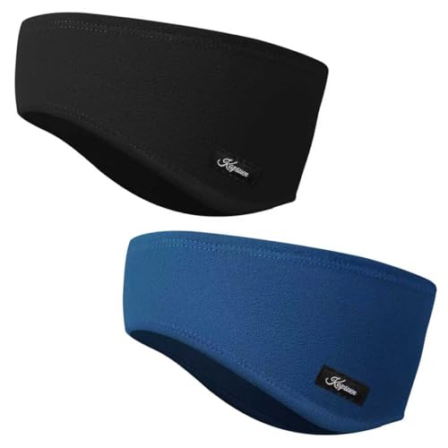 Kapsuen 2 Stück Winter Sport Stirnband - Ohrenwärmer Stirnbänder Damen Herren Leicht Stirnband unter Fahrradhelm Kapsuen 2 Stück Winter Sport Stirnband - Ohrenwärmer Stirnbänder Damen Herren Leicht Stirnband unter Fahrradhelm