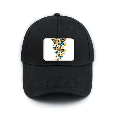 Casquette de baseball noire et fleurs colorées idéale pour vos sorties en plein air sous le soleil