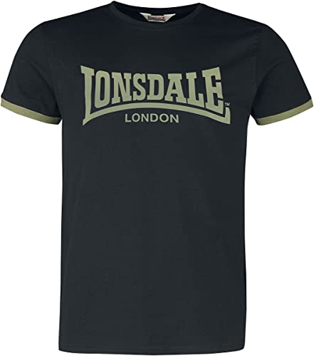 Lonsdale TOWNHEAD T-Shirt, Black/Olive, XXL Men's