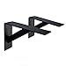 KPTKP 2 szt. wsporników półek, wspornik ścienny wytrzymały trójkątny kształt ściany, przemysłowe wsporniki narożne o szerokości 5 cm do sklepu, warsztatu, kuchni - czarne|30 cm