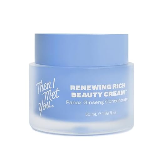 Then I Met You Renewing Rich Beauty Cream - Rich and Silky Moisturizer for Face with Ginseng + Squalane - Vegan, Clean Skincare (1.69 fl oz)