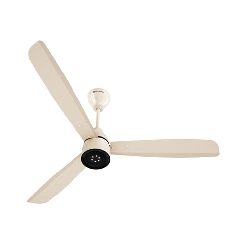 Atomberg Renesa Enzel 1200mm BLDC Motor 5 Star Rated Sleek Ceiling Fans With Remote | Upto 65% Energy Saving | 1+1 Year Warranty (Gloss Seasand Ivory) For Rs. 3399