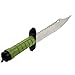 Snake Eye Tactical Fix Blade Rambo Style Survival Hunting Outdoor Knife With Nylon Sheath (Green)