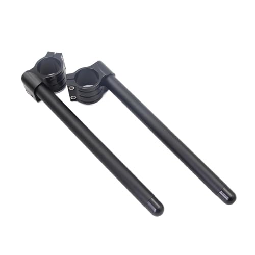 Pontets guidon réhausse tube argenté pour guidon de moto à clipser 7/8 CNC rehausseur