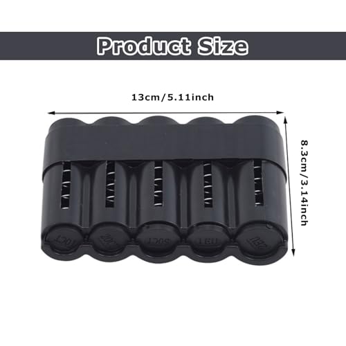 JINJUMEI 2 Stück Münzbox Euro-Münzen Aufbewahrungsbox Kompakter Münzhalter mit 5 Münzen-Sortierer Kleingeld Sortierer Box Münzsammler Münzspender für Kellner, Taxifahrer und Marktverkäufer