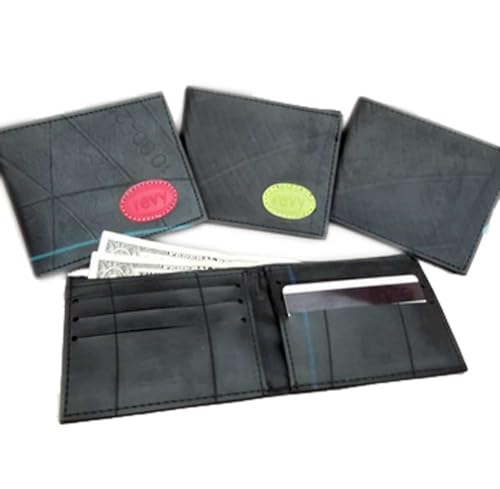 Recycled Rubber Tire Wallet with Logo - Fair Trade.