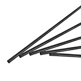 M METERXITY 5er Pack Kohlefaser Stäbe 300mm Länge 2mm Durchmesser Kohlefaser Matte Vollstab Für RC Flugzeug DIY Bastelprojekte Maßstabmodell Drachen Flügelrohr [11.81 x 0.07 Zoll]