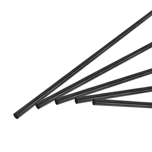 M METERXITY 5er Pack Kohlefaser Stäbe 300mm Länge 2mm Durchmesser Kohlefaser Matte Vollstab Für RC Flugzeug DIY Bastelprojekte Maßstabmodell Drachen Flügelrohr [11.81 x 0.07 Zoll]