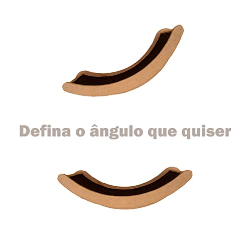 Playground de Gato 5 peças Mdf com 9mm Crú Prateleira Ponte Montadas + Resistente