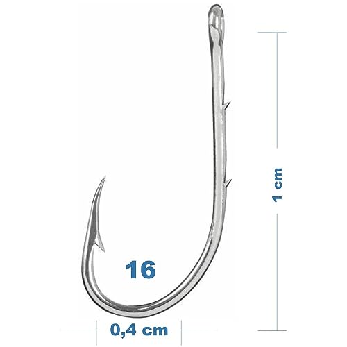 Anzol Marine Sports 4330 Super Strong N°16, Pacote com 50