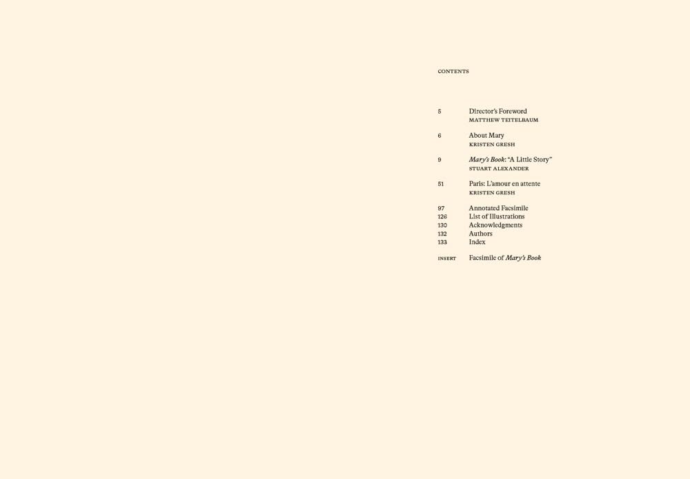 Robert Frank: Mary’s Book