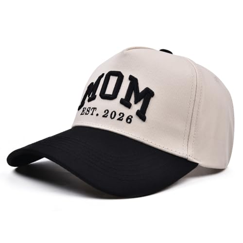 Image of Mommin Trucker Hat,Vintage Two-Tone Women's Baseball Cap with Mama Hat Mothers Day Great Gifts for Mom Wife Stepmom