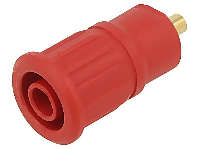 Socle banane 4mm STÄUBLI pour éviter les faux contacts sur panneau électrique 24A à sertir