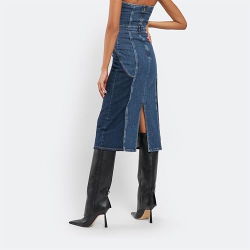 Image of Goolita Fold Over Boots For Women, Pointed Toe Stiletto Heel Knee High Boots Fashion Comfortable Slip On Tall Boots