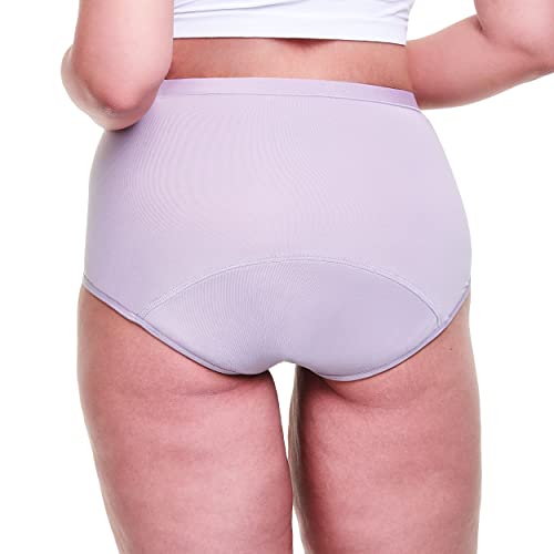 Image of Hanes Women's Comfort, Period Underwear Pack, Light Leaks Period Panties, Light Protection Underwear, 3-Pack