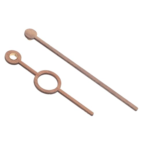 LEDMOMO 時計の針 キット 交換用 時計の針のみ 対応 無垢材風 デザイン 修理用 大きな 可能