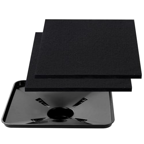 TULLWCY 17892 Transmission Drain Pan for Lisle, 87031 87032 Oil Drain Drip Pan for Lisle Under Car with Square - 2 Pcs 22" Oil Drain Splash Pads
