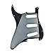 KAISH 11 Hole ST/Strat Style Pickguard SSS Pick Guard for USA/Mexico Stratocaster/Strat Black 3 Ply