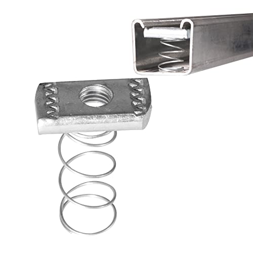 SKTREX (100 Pack) strut Channel Nuts with Strut Unistrut Channel P1000T,Spring Nut with Zinc