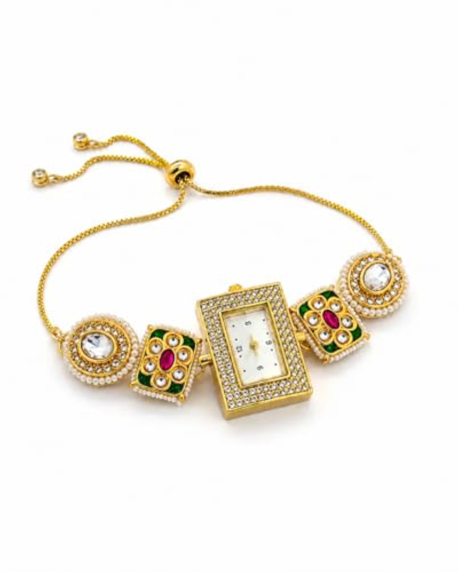 Kashmiri Crystal Studded Analog Watch for Women
