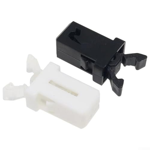Zilimontt Cerradura de basura con interruptor de autobloqueo, clip de reparación de pestillo de plástico, compatible con tapa táctil, cubos de basura de cocina y cajas de almacenamiento, (negro, 10