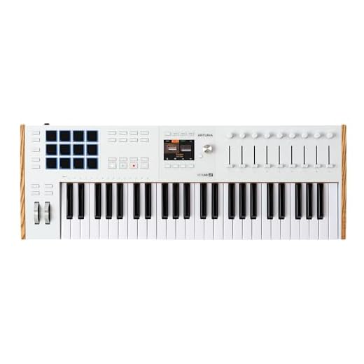 Arturia KeyLab 49 mk3 White — 49 Key USB MIDI Keyboard Controller with Analog Lab Pro Software Included