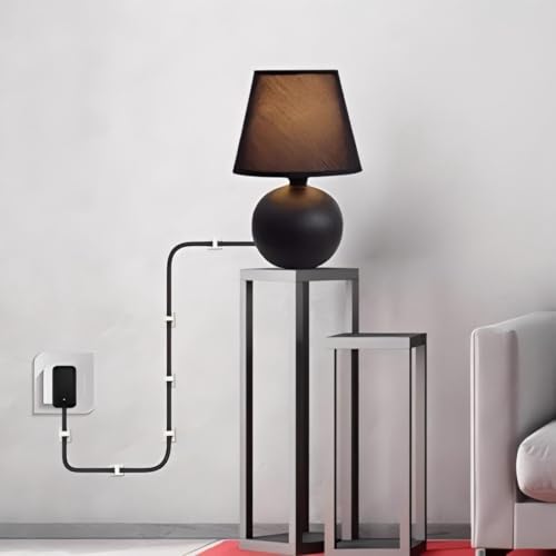 Elfcam - Kabelclips Selbstklebend für Glasfaserkabel (LWL Patchkabel), Stromkabel, Netzwerkkabel, USB Ladekabel und Audiokabel, Weiß (30 Stück)