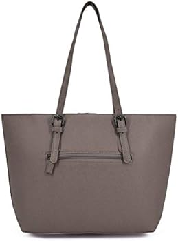 David Jones - Dames Grote Handtas - Zacht PU Leer Schoudertas - Elegante Draagtas Tote Shopper Canvas Waterdicht Tas - School Werk Reis Casual Stad Praktisch Modern Trendy - Roze