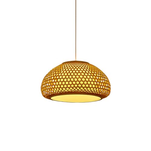 Lampe à suspension en bambou e27 résout l'éclairage agressif du salon moderne