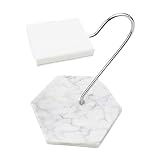 Base de mármol estable y resistente, diseñada con almohadilla de goma en la parte inferior para un propósito antideslizante.