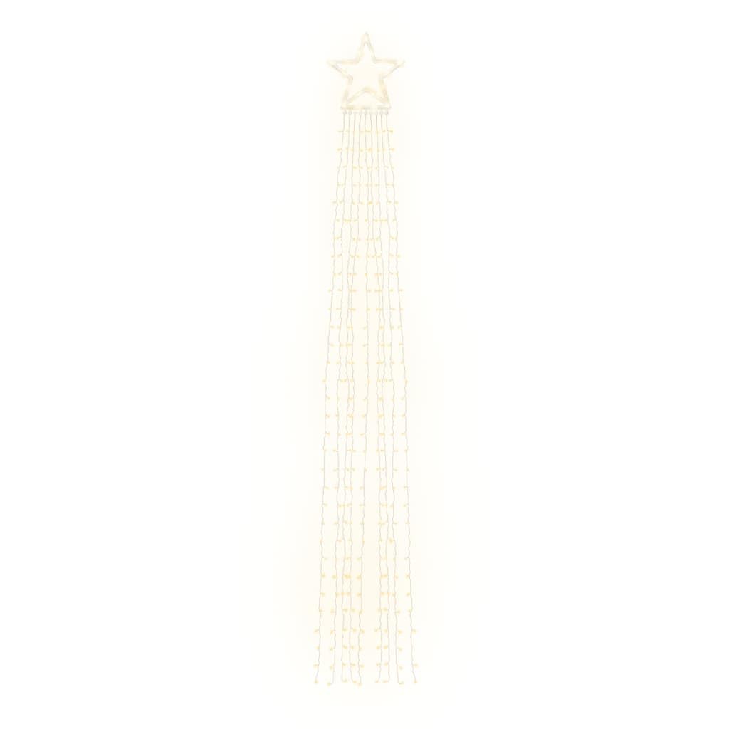 Oświetlenie choinkowe, 320 diod LED, ciepła biel, 375 cm, kabel z tworzywa sztucznego PCW, miedź, 8 trybów oświetlenia, do wnętrz, na zewnątrz, oświetlenie nastrojowe